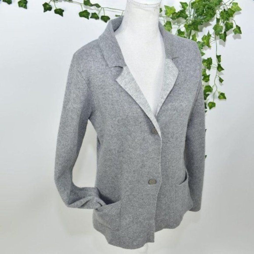 Anthro Benedetta B. Cashmere gray blazer